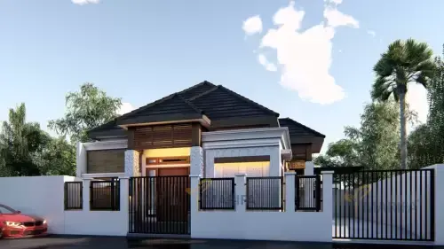 Arsitek merancang rumah